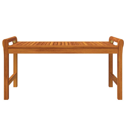Mesa De Centro De Madera Maciza De Acacia 100X50X50 Cm