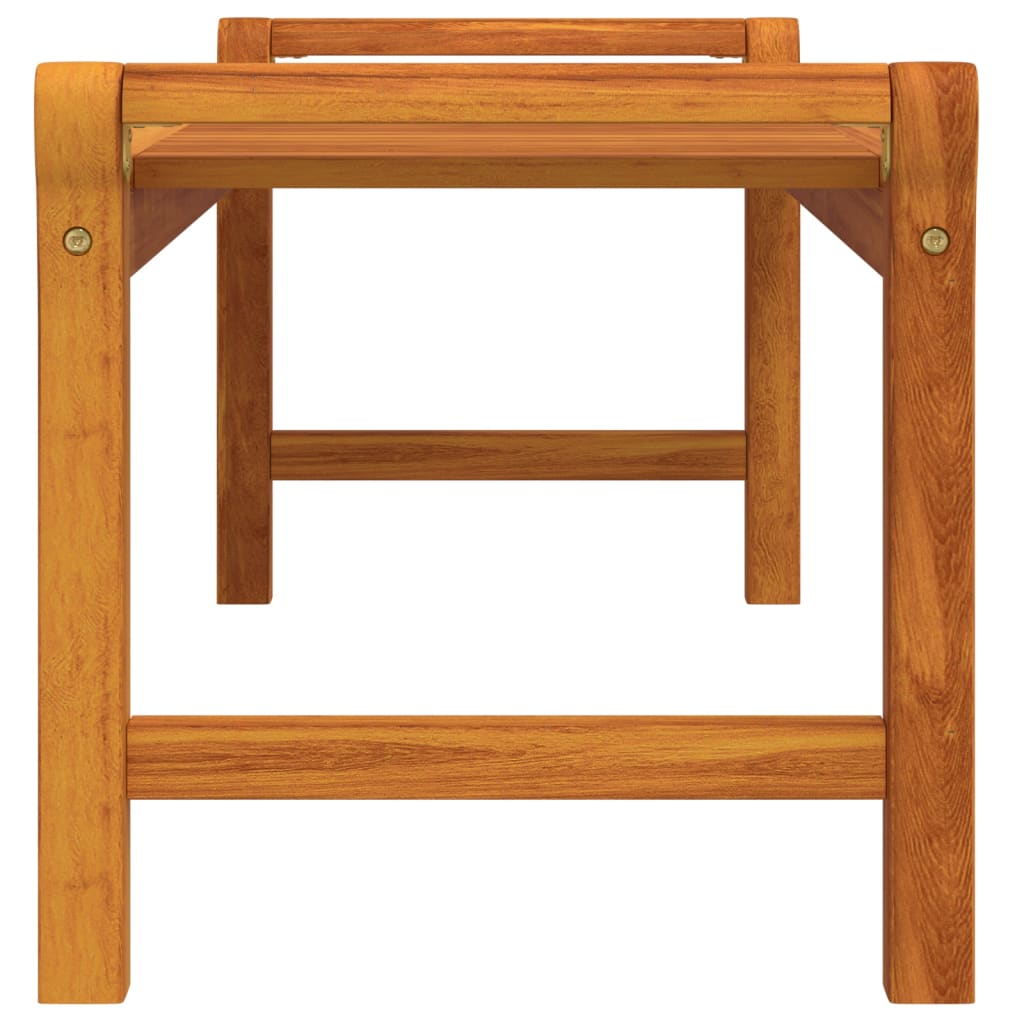Mesa De Centro De Madera Maciza De Acacia 100X50X50 Cm