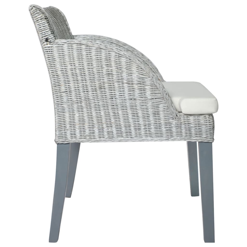 Silla De Comedor Con Cojín Ratán Natural