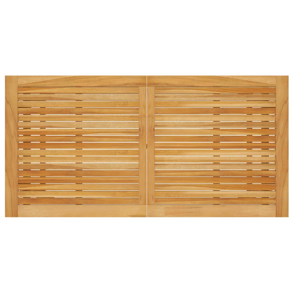 Mesa De Comedor De Jardín Madera Maciza De Acacia 140X73X73,5Cm