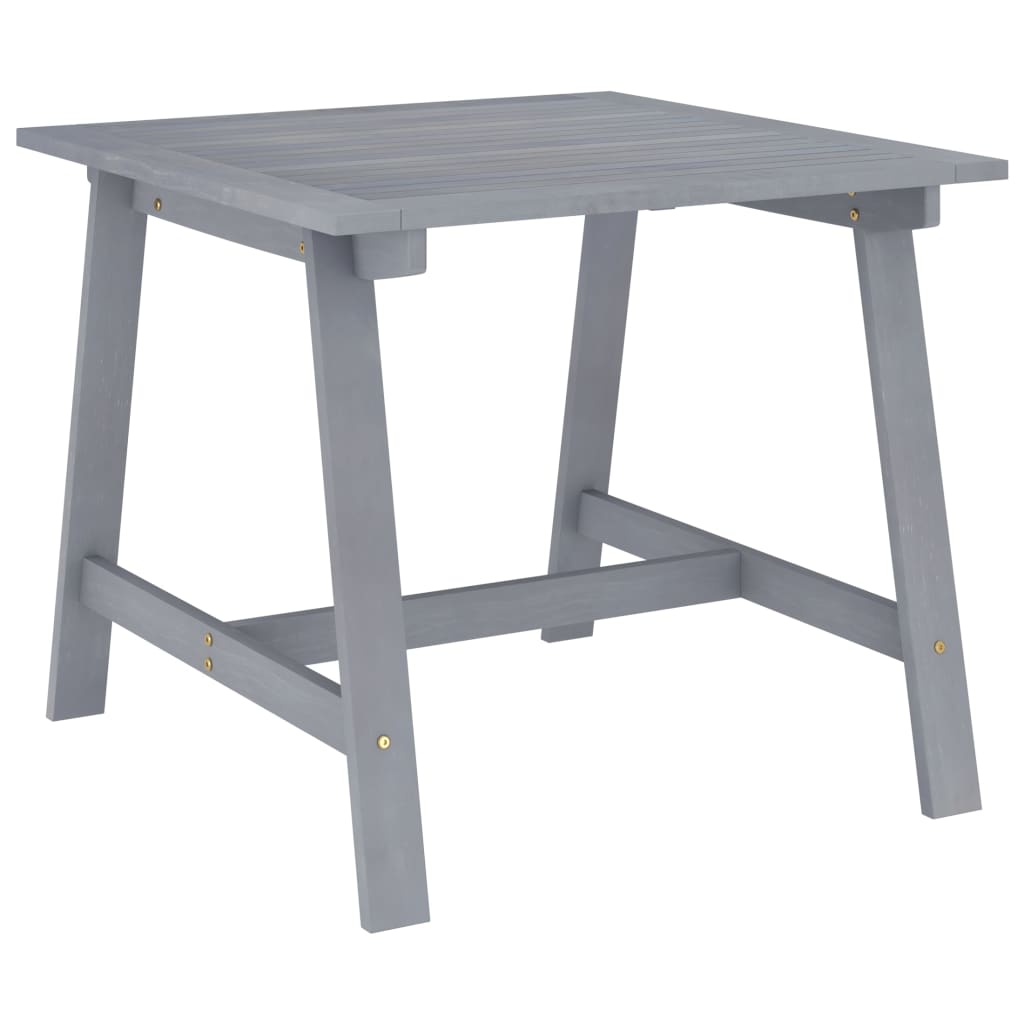 Mesa De Comedor De Jardín Madera Maciza De Acacia 140X73X73,5Cm