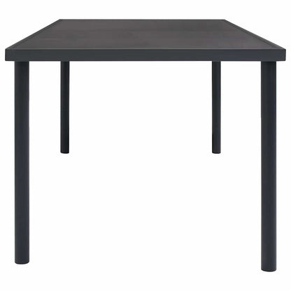 Mesa De Comedor De Jardín Acero Gris Antracita