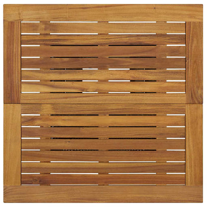 Mesa Alta Ratán Sintético Y Madera De Acacia