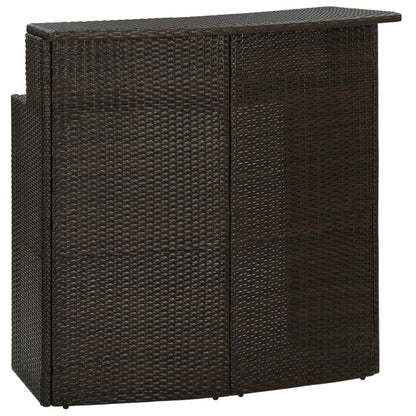 Mesa Alta De Jardín Ratán Sintético 120X55X110 Cm