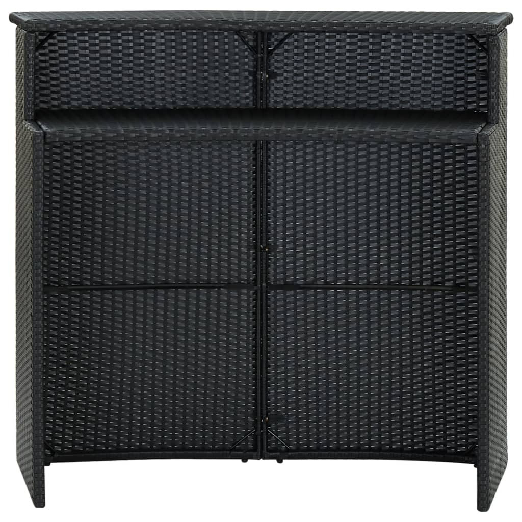 Mesa Alta De Jardín Ratán Sintético 120X55X110 Cm