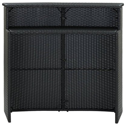 Mesa Alta De Jardín Ratán Sintético 120X55X110 Cm
