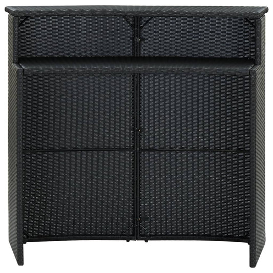 Mesa Alta De Jardín Ratán Sintético 120X55X110 Cm