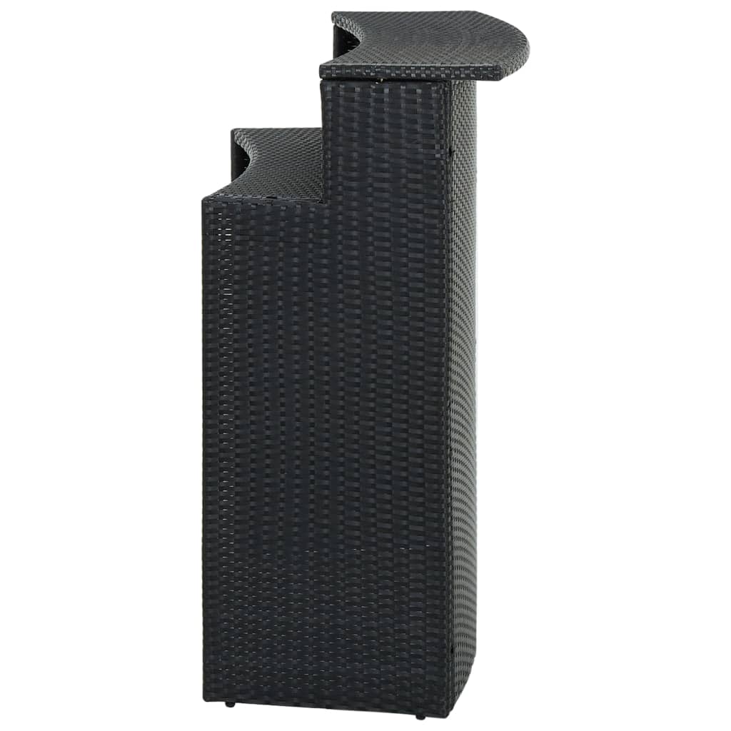 Mesa Alta De Jardín Ratán Sintético 120X55X110 Cm