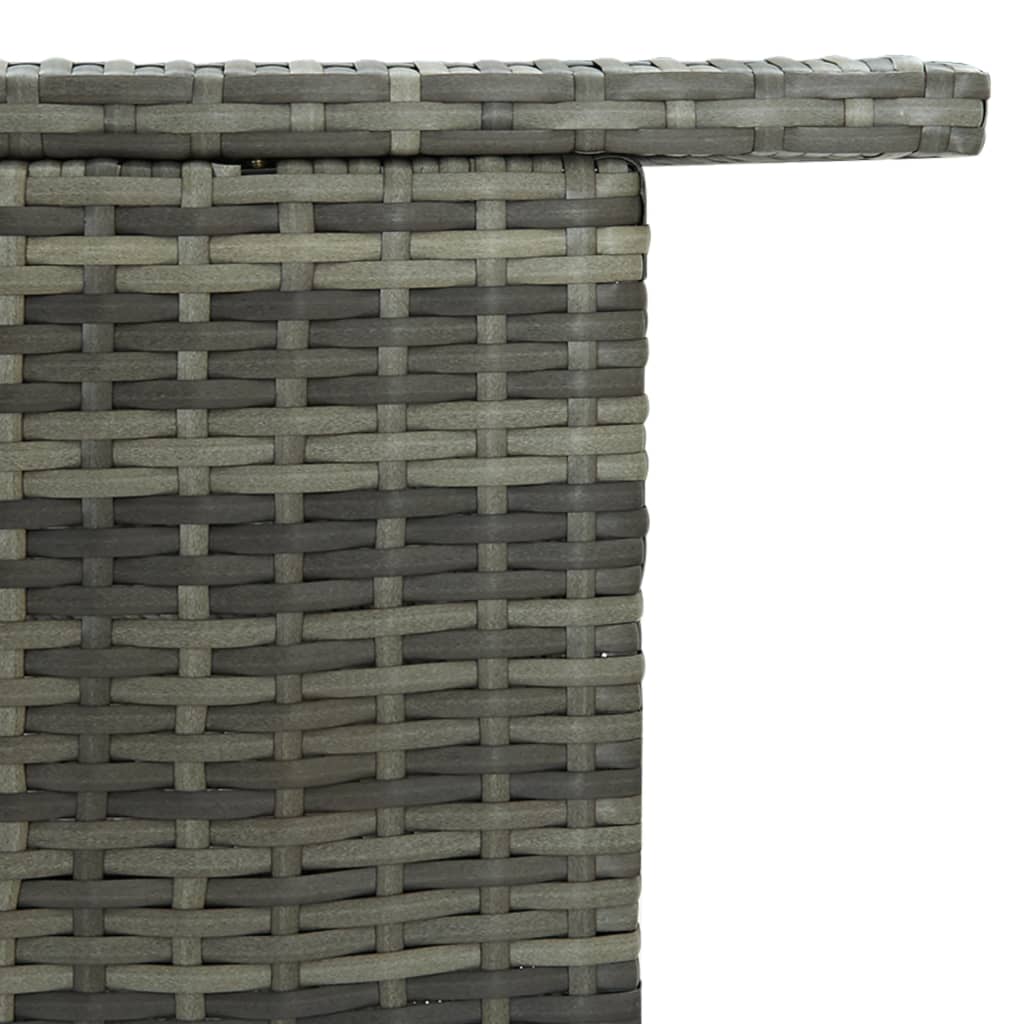 Mesa Alta De Jardín Ratán Sintético 120X55X110 Cm