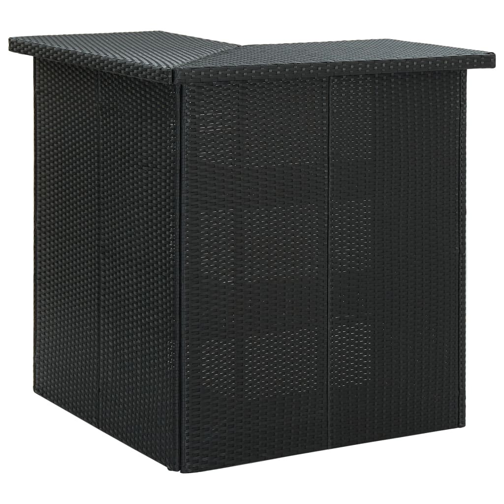 Mesa De Bar De Esquina Ratán Sintético 100X50X105 Cm