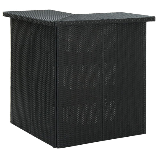 Mesa De Bar De Esquina Ratán Sintético 100X50X105 Cm