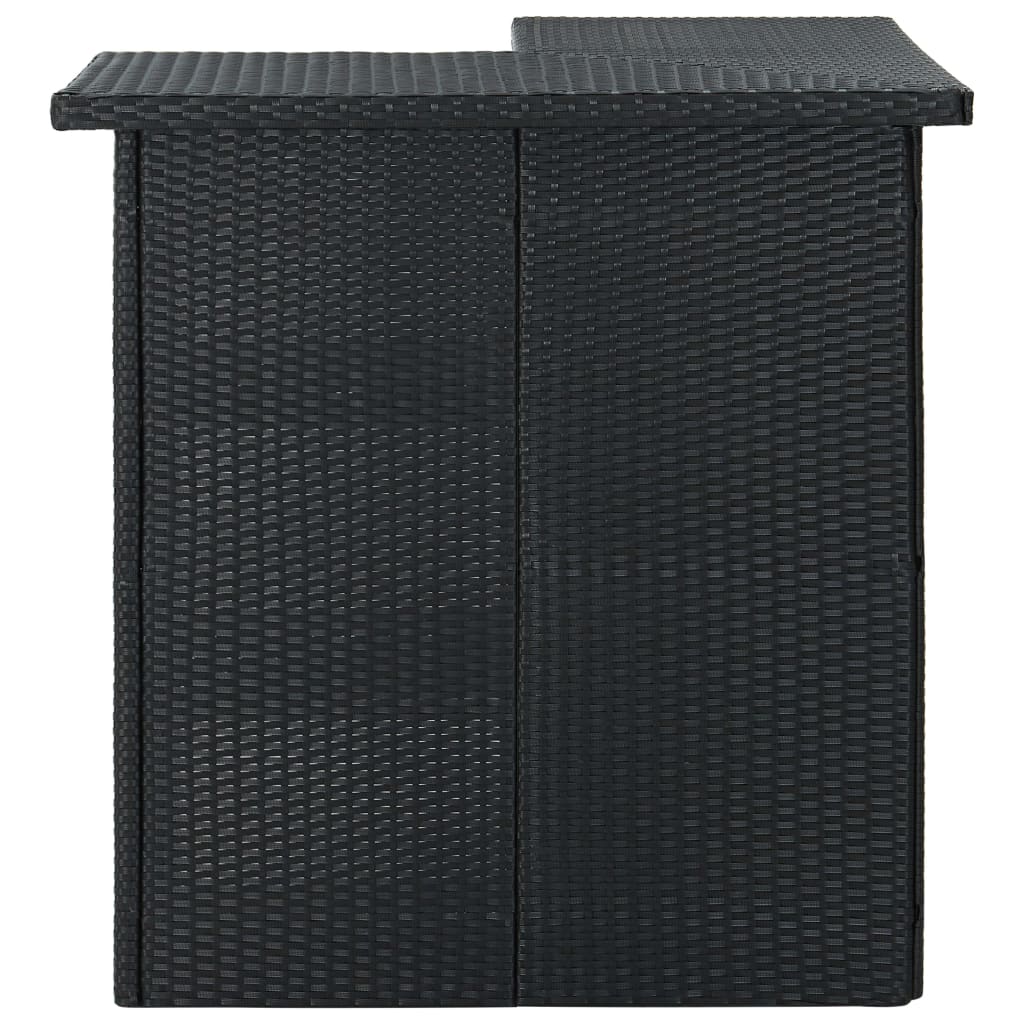 Mesa De Bar De Esquina Ratán Sintético 100X50X105 Cm