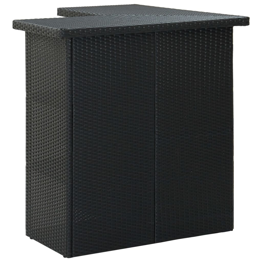Mesa De Bar De Esquina Ratán Sintético 100X50X105 Cm