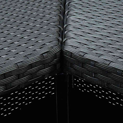 Mesa De Bar De Esquina Ratán Sintético 100X50X105 Cm