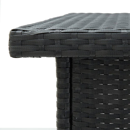 Mesa De Bar De Esquina Ratán Sintético 100X50X105 Cm