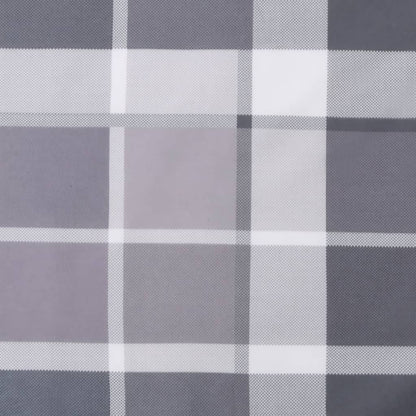 Cojín De Tumbona De Tela Oxford A Cuadros Gris