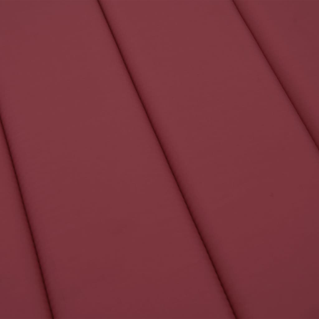 Cojín De Tumbona De Tela Oxford Rojo Tinto