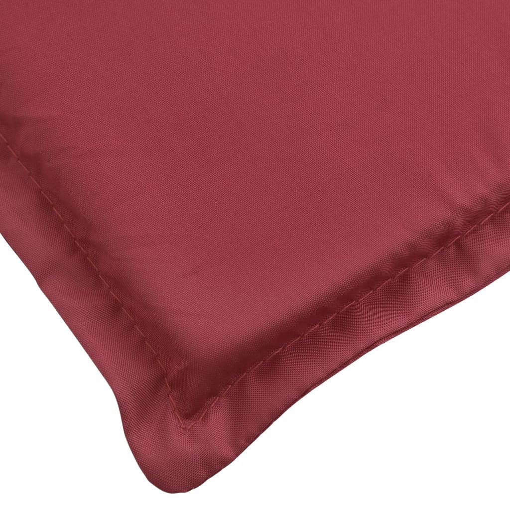 Cojín De Tumbona De Tela Oxford Rojo Tinto