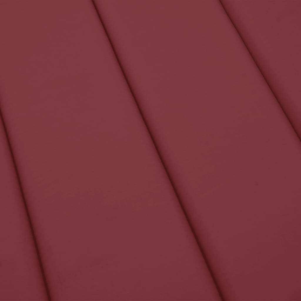 Cojín De Tumbona De Tela Oxford Rojo Tinto