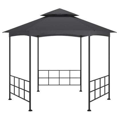 Cenador Con Paredes Laterales Gris 3,1X2,7 M
