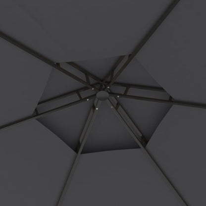 Cenador Con Paredes Laterales Gris 3,1X2,7 M