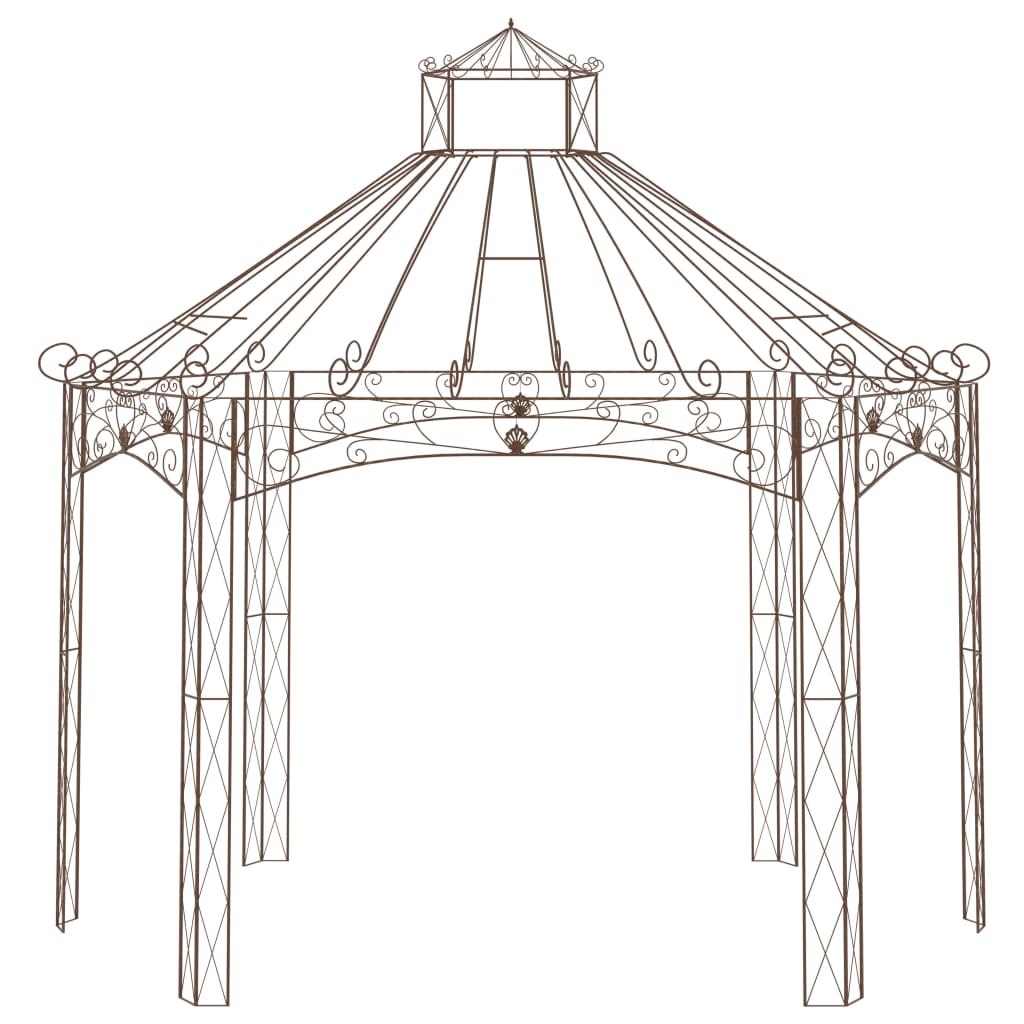 Pérgola De Jardín Marrón Antiguo Hierro