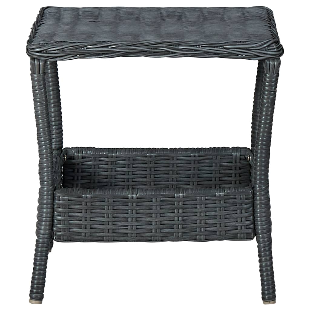 Mesa De Jardín Ratán Sintético 45X45X46,5 Cm