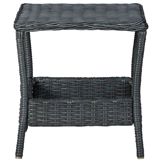 Mesa De Jardín Ratán Sintético 45X45X46,5 Cm