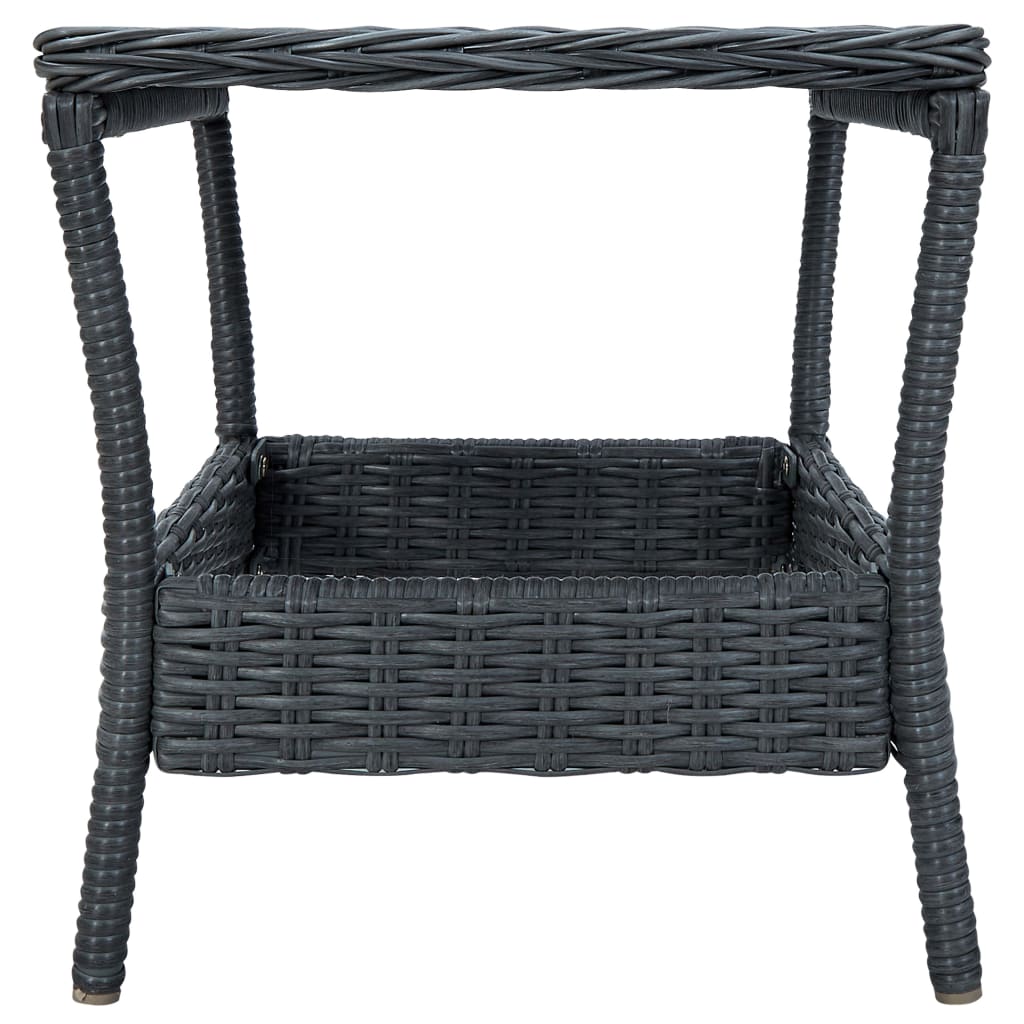 Mesa De Jardín Ratán Sintético 45X45X46,5 Cm