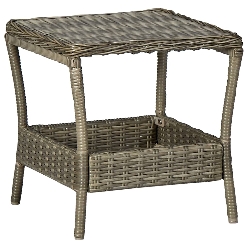 Mesa De Jardín Ratán Sintético 45X45X46,5 Cm