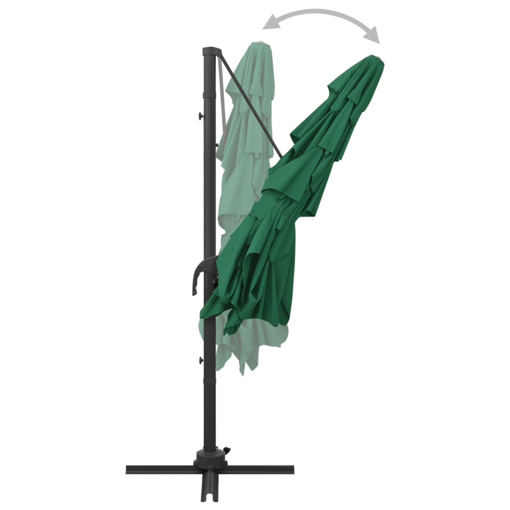 Sombrilla De Jardín 4 Niveles Palo De Aluminio 250X250 Cm