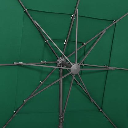 Sombrilla De Jardín 4 Niveles Palo De Aluminio 250X250 Cm