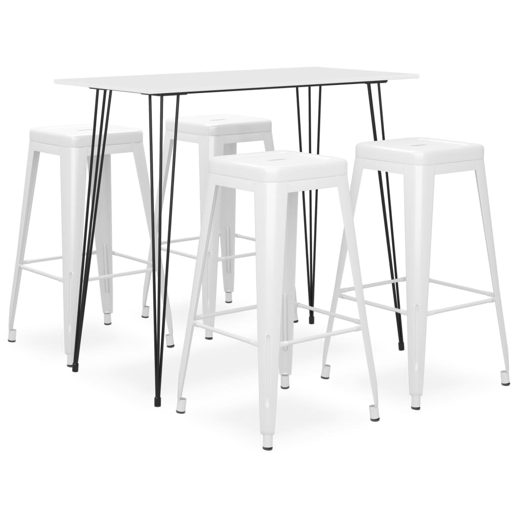 Mesa Alta Y Taburetes De Bar 7 Piezas