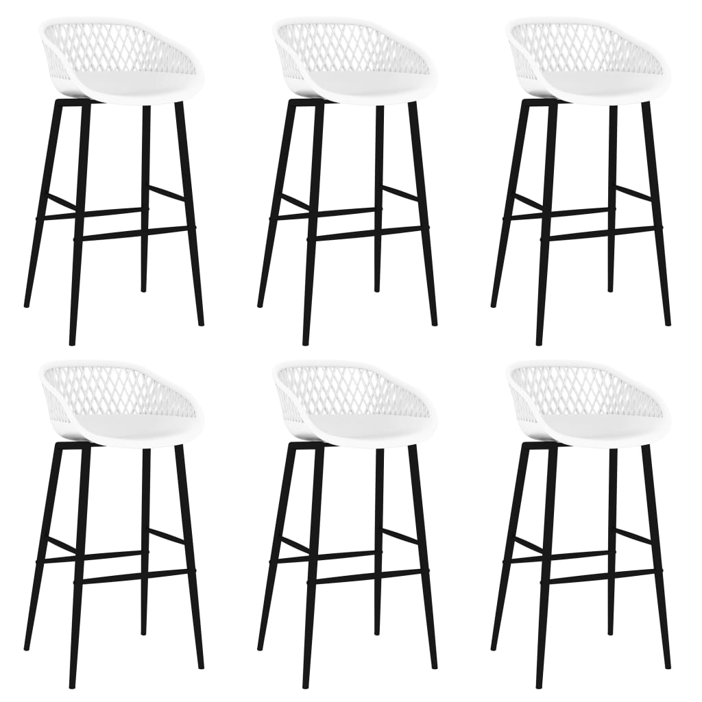 Mesa Alta Y Taburetes De Bar De 7 Piezas