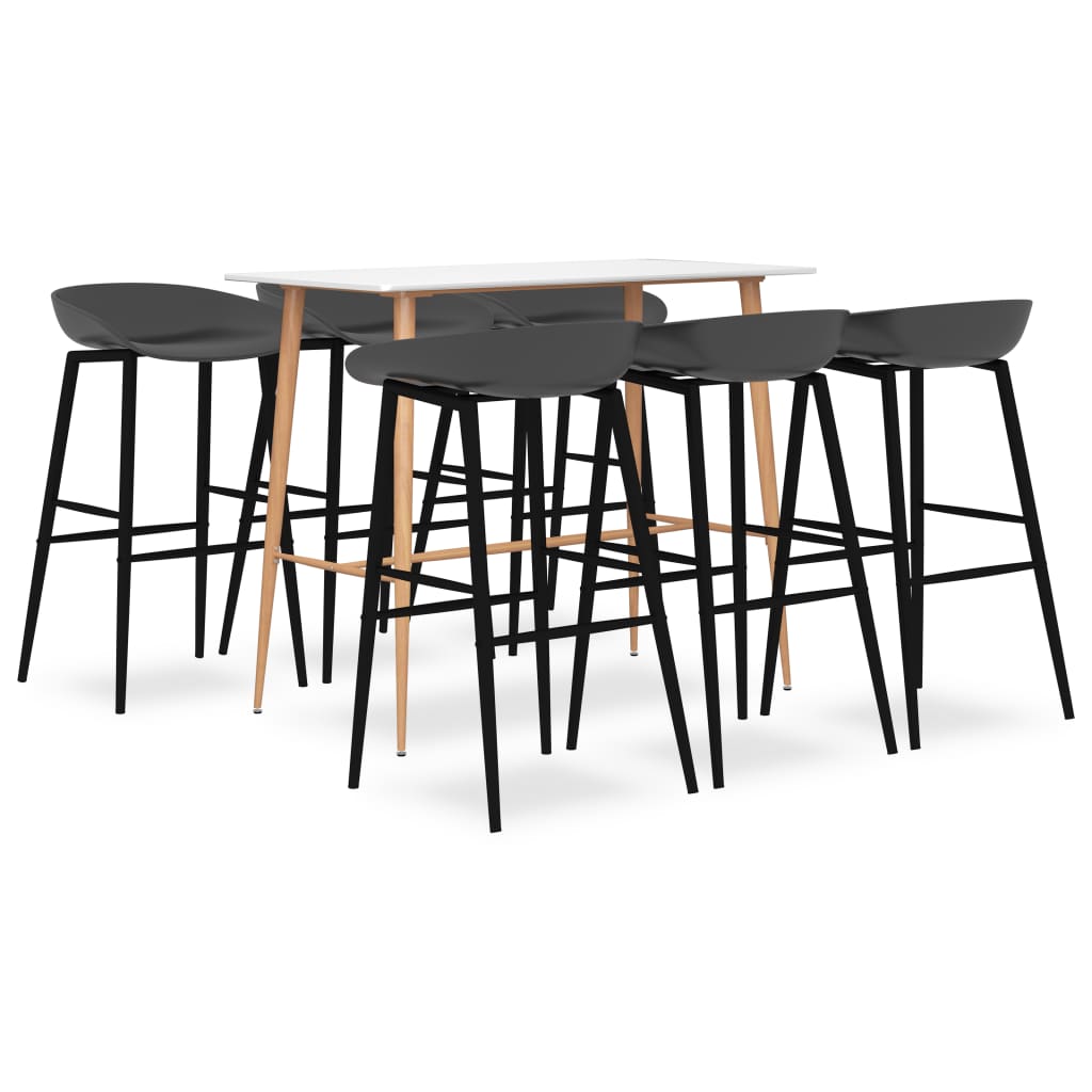 Mesa Alta Y Taburetes De Bar 7 Piezas