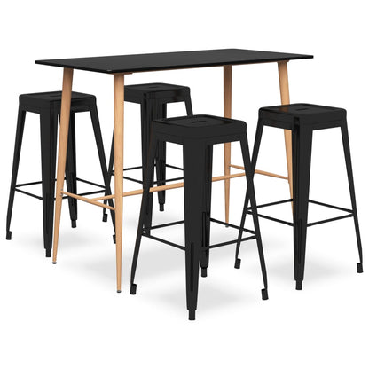 Mesa Alta Y Taburetes De Bar 7 Piezas