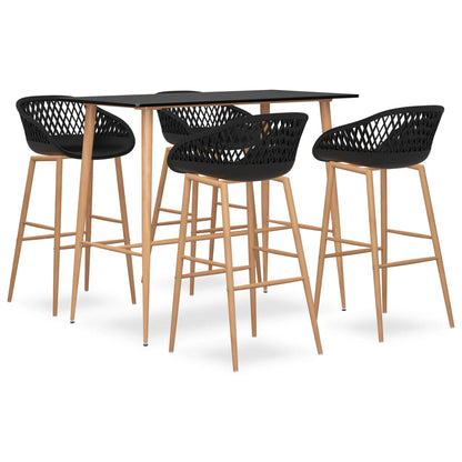 Mesa Alta Y Taburetes De Bar 5 Piezas