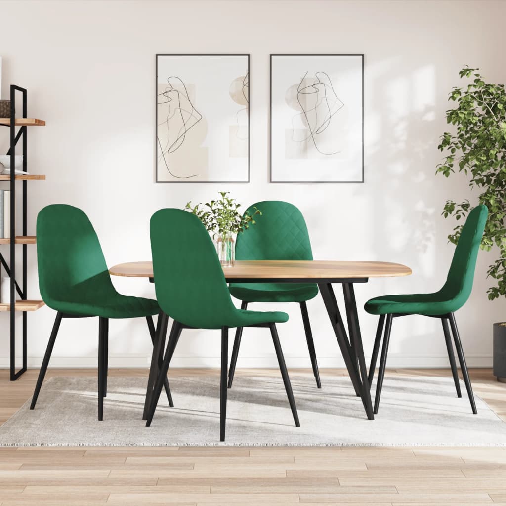 Sillas De Comedor 4 Uds Terciopelo
