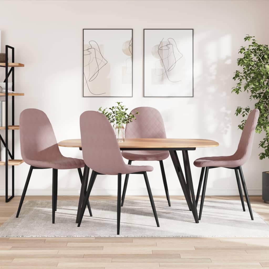 Sillas De Comedor 4 Uds Terciopelo