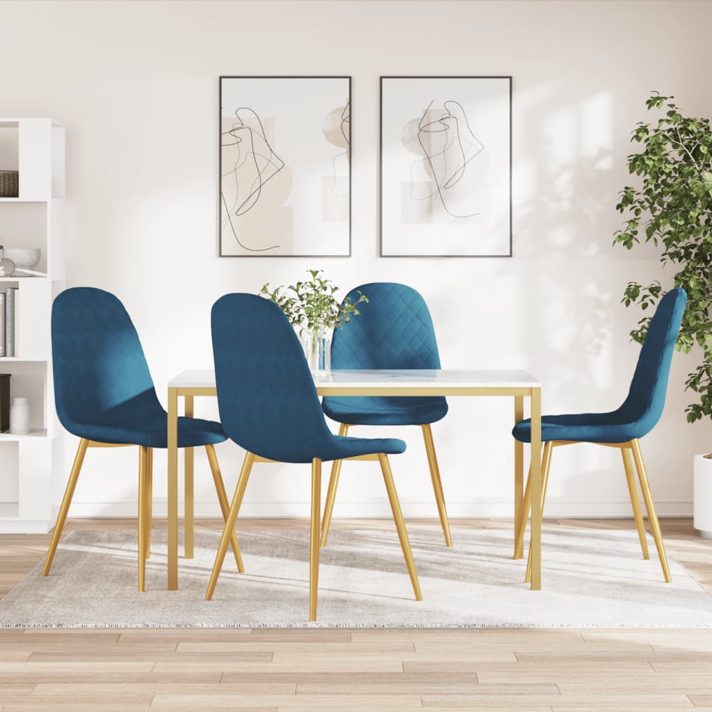 Sillas De Comedor 6 Uds Terciopelo