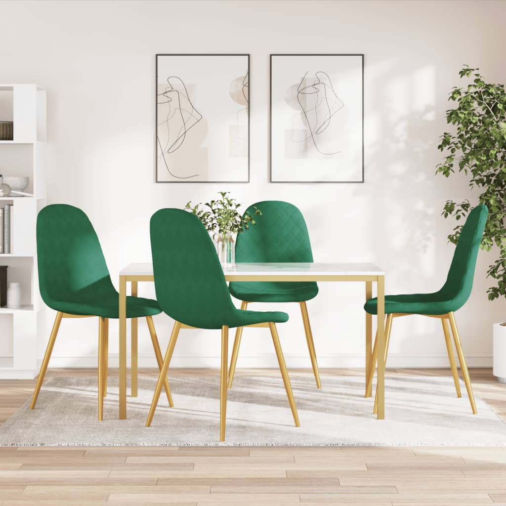Sillas De Comedor 6 Uds Terciopelo
