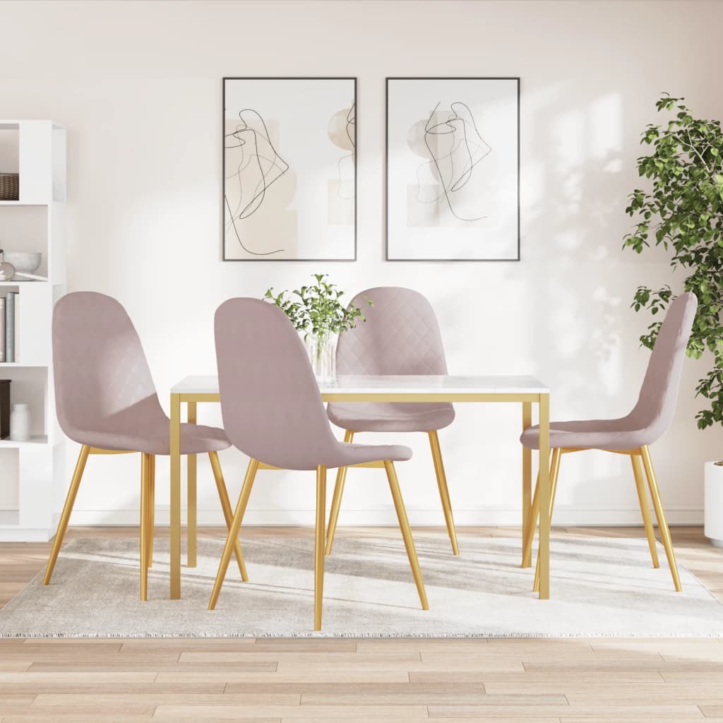 Sillas De Comedor 6 Uds Terciopelo