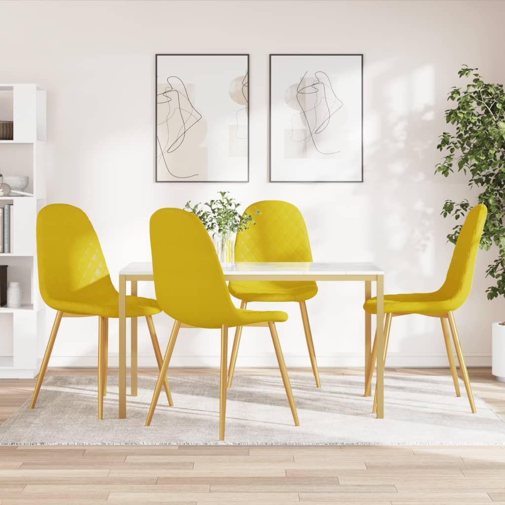 Sillas De Comedor 6 Uds Terciopelo