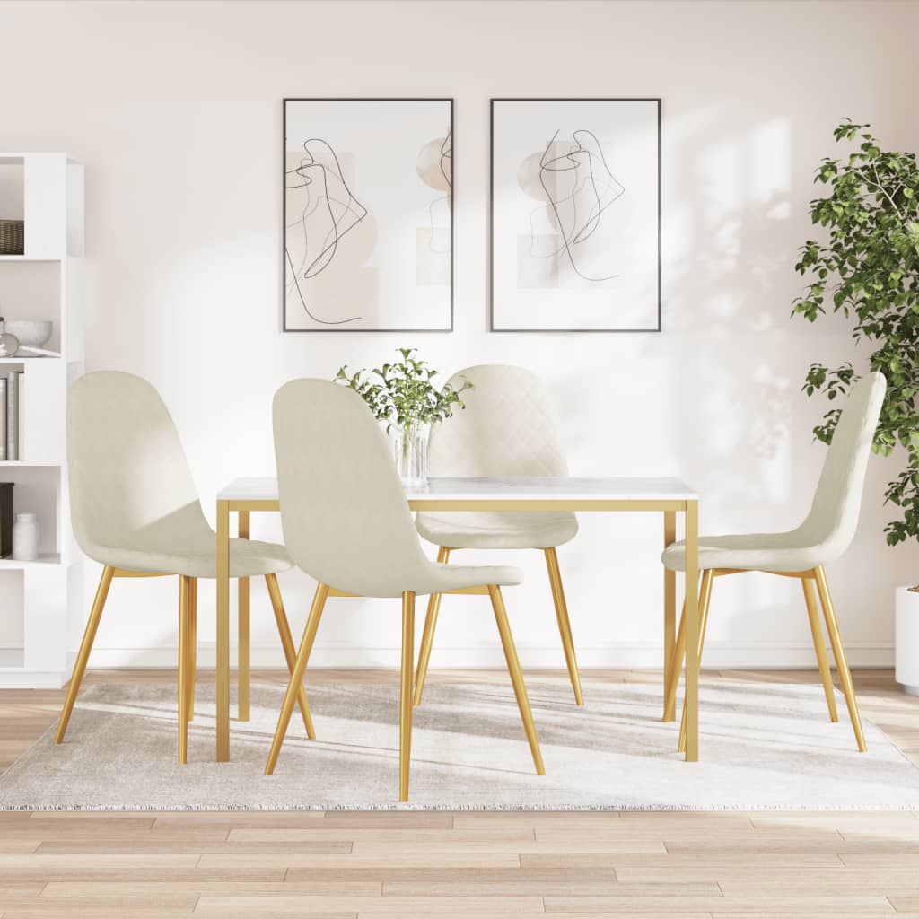 Sillas De Comedor 6 Uds Terciopelo