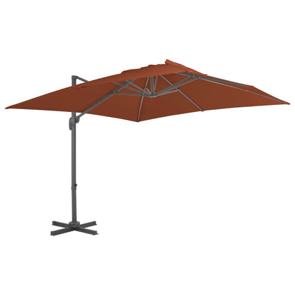 Sombrilla De Jardín Voladiza Con Poste De Aluminio Color