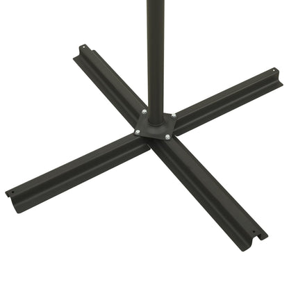 Sombrilla De Jardín Voladiza Con Palo Y Luces Led 300 Cm