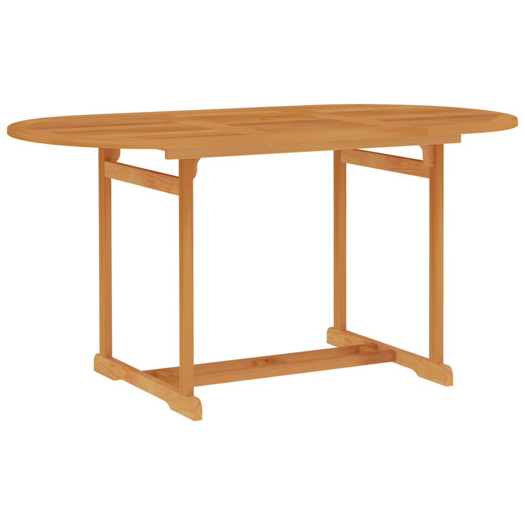 Mesa De Jardín De Madera De Teca Maciza