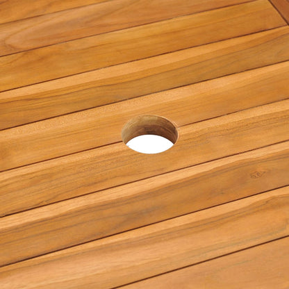 Mesa De Jardín De Madera Maciza De Teca
