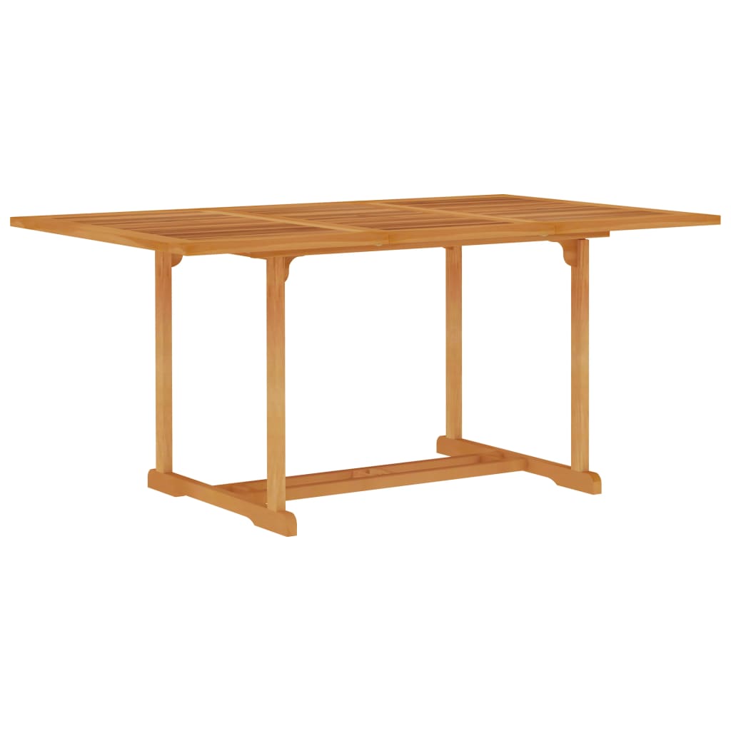 Mesa De Jardín De Madera De Teca Maciza
