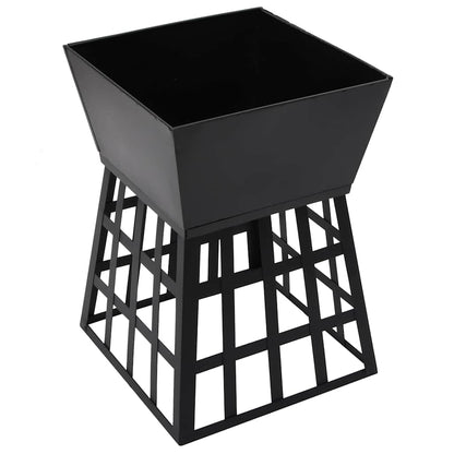 Brasero Y Barbacoa 2 En 1 De Acero 34X34X48 Cm